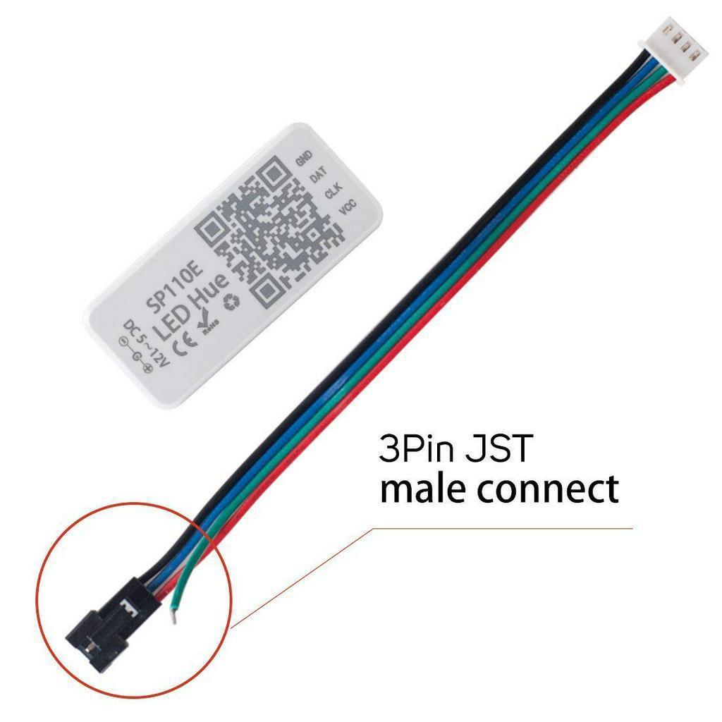 Bộ Điều Khiển Kết Nối Bluetooth Ws2812B Sk6812Rgb Sk6812Rgbw Bluetooth Sp110E Hỗ Trợ Ios / Android App 1024 Pixels Dc5V-12V