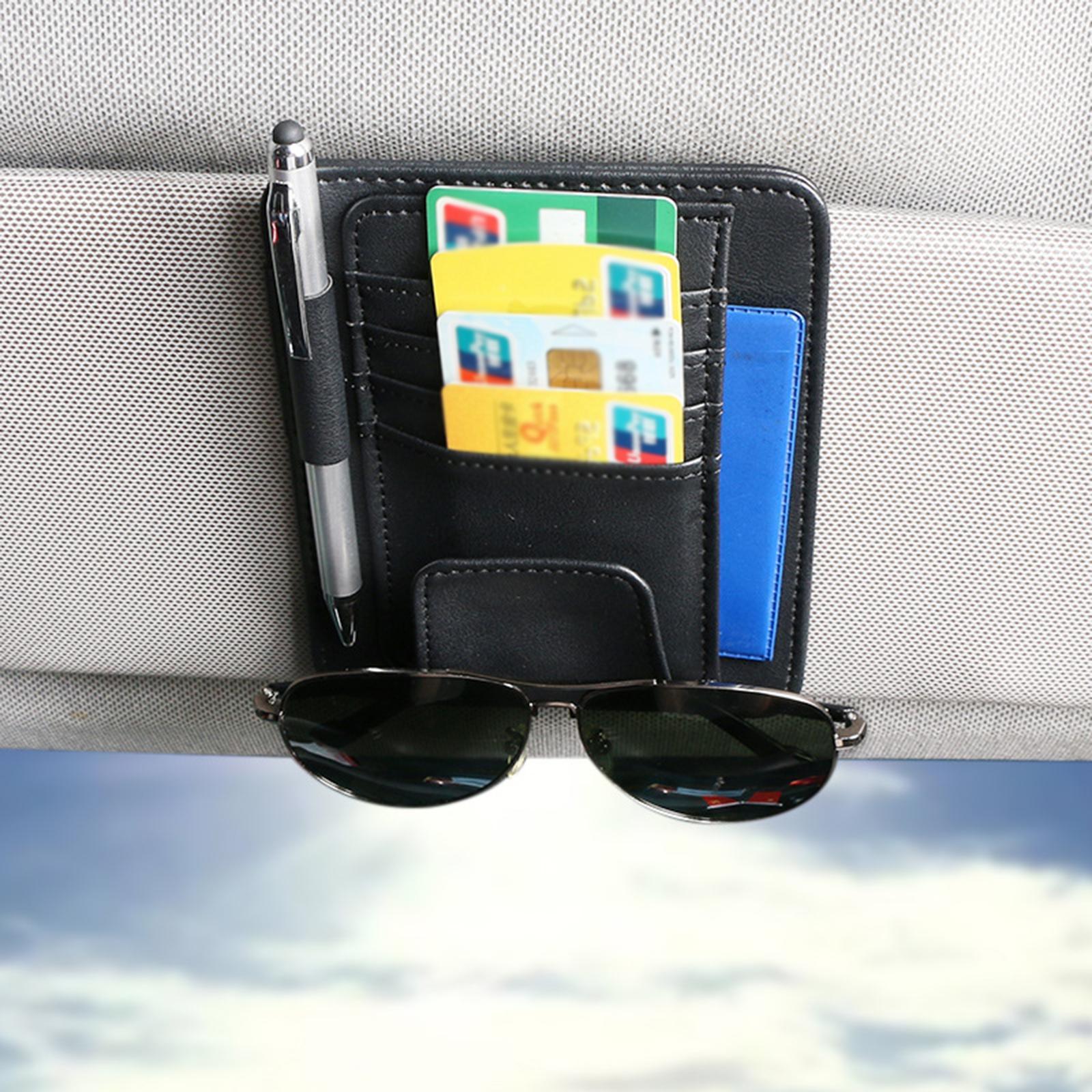 Car Sun Visor Storage Glasses Organizer for Byd Atto 3 Multi Functional