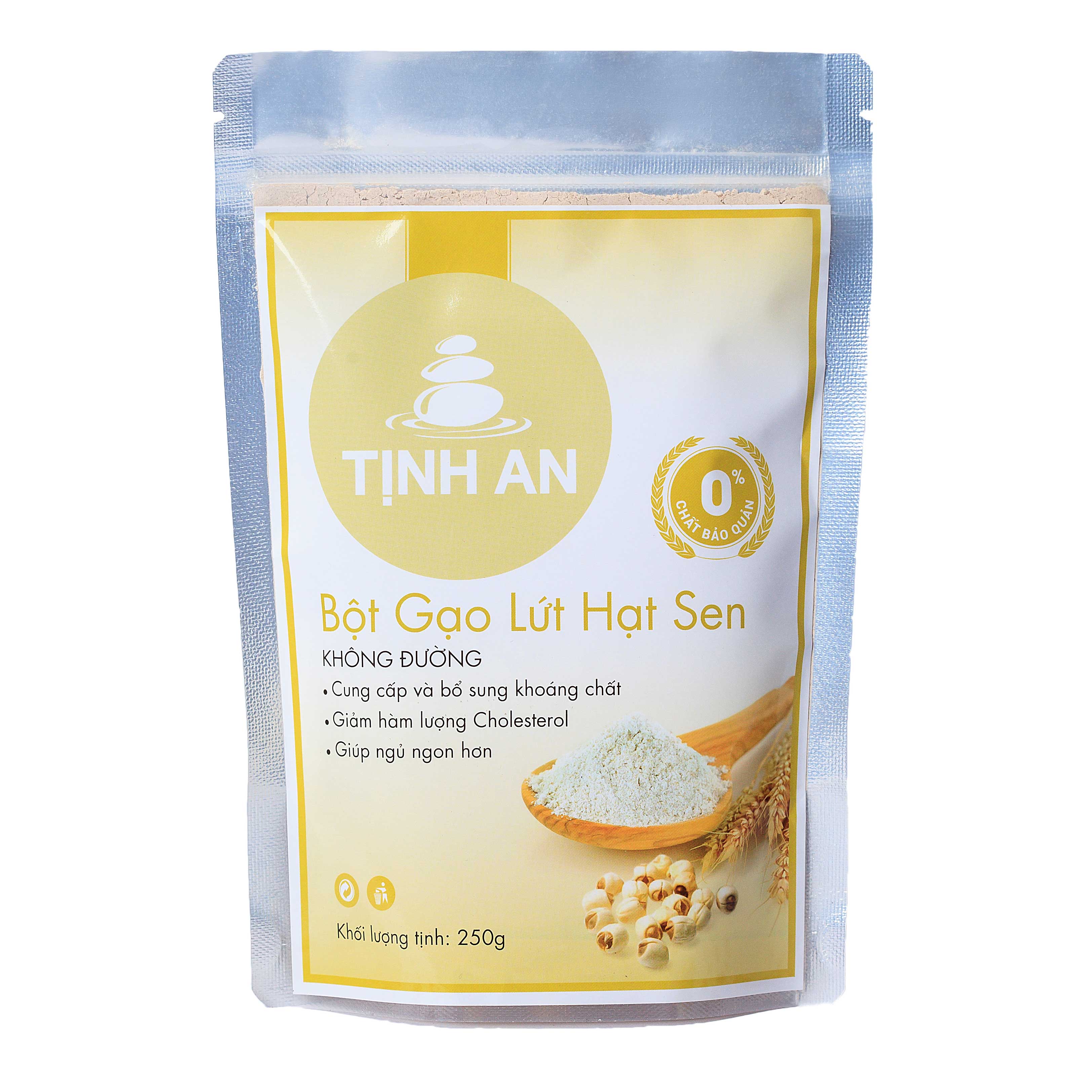 Bột Gạo Lứt Hạt Sen Tịnh An (250g)