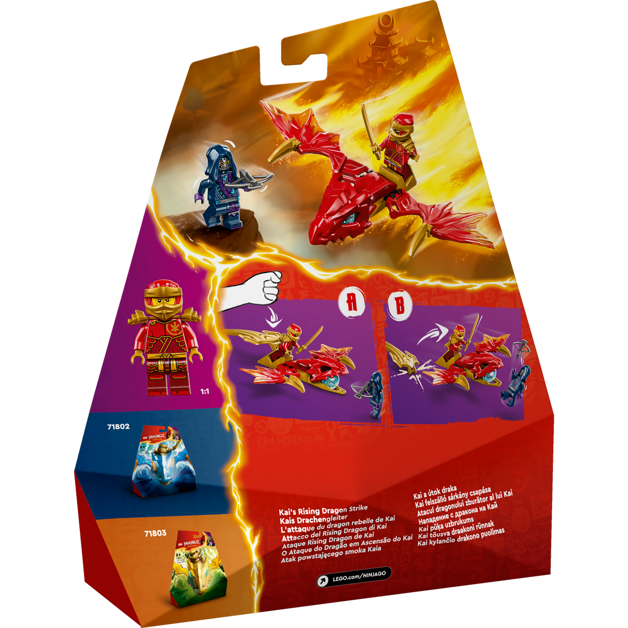 LEGO NINJAGO 71801 Đồ chơi lắp ráp Bệ phóng rồng thần của Ka-i (24 chi tiết)