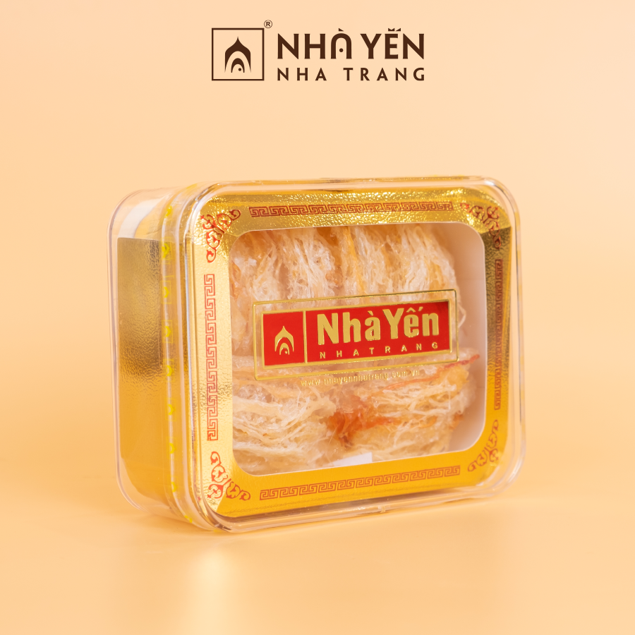 Tổ Yến Hồng Tinh Chế - Nhà Yến Nha Trang - Loại Chất Lượng - Hộp 50 Gram - Tổ Yến Sào Tinh Chế - Hàng Chính Hãng
