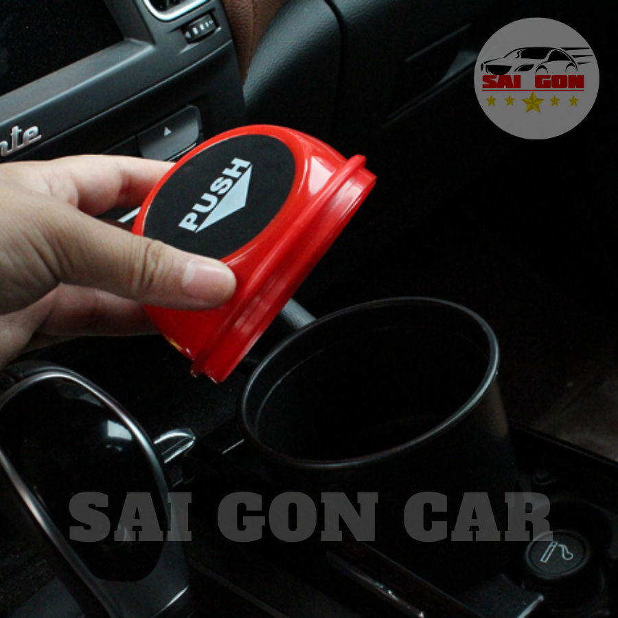 Thùng rác mini ô tô , thùng đựng rác cho xe hơi rất tiện lợi , thiết kế siêu xinh, nắp đậy lò xo tự động.