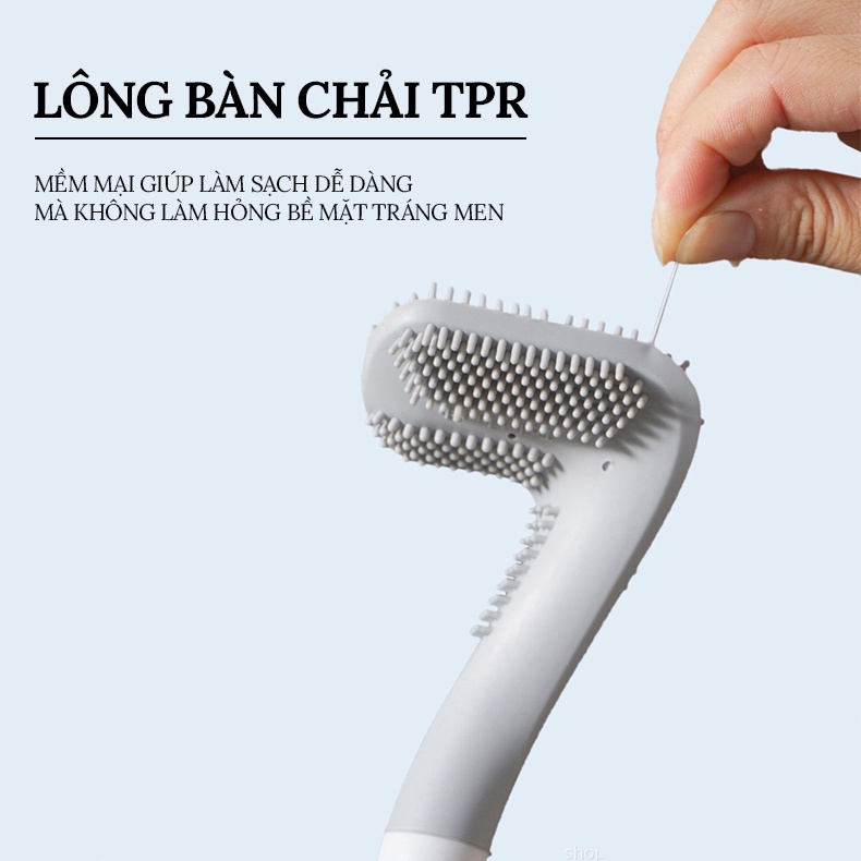 Chổi Cọ Toilet Thông Minh Silicon - Chổi Cọ Rửa Nhà Vệ Sinh