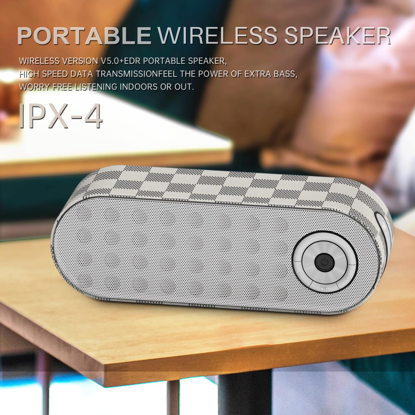 Hộp nhạc Người loa không dây di động Subwofer Subwofer Sound Box Bass IPX4 Âm thanh âm thanh nổi không thấm nước với TF/USB/FM Màu sắc gọi điện miễn phí: 9909-Black