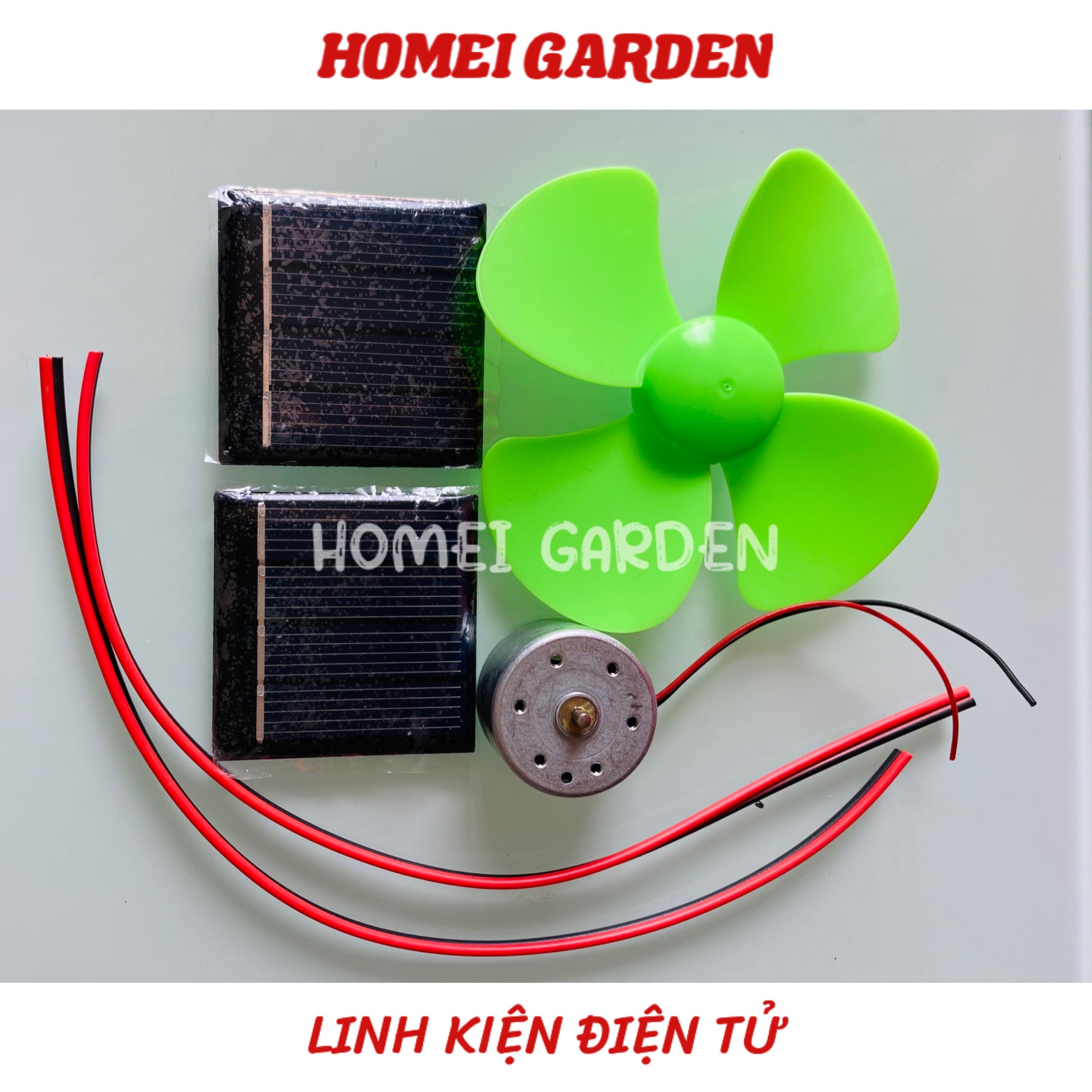Bộ thí nghiệm quạt năng lượng mặt trời mini học tập DIY- HM0499