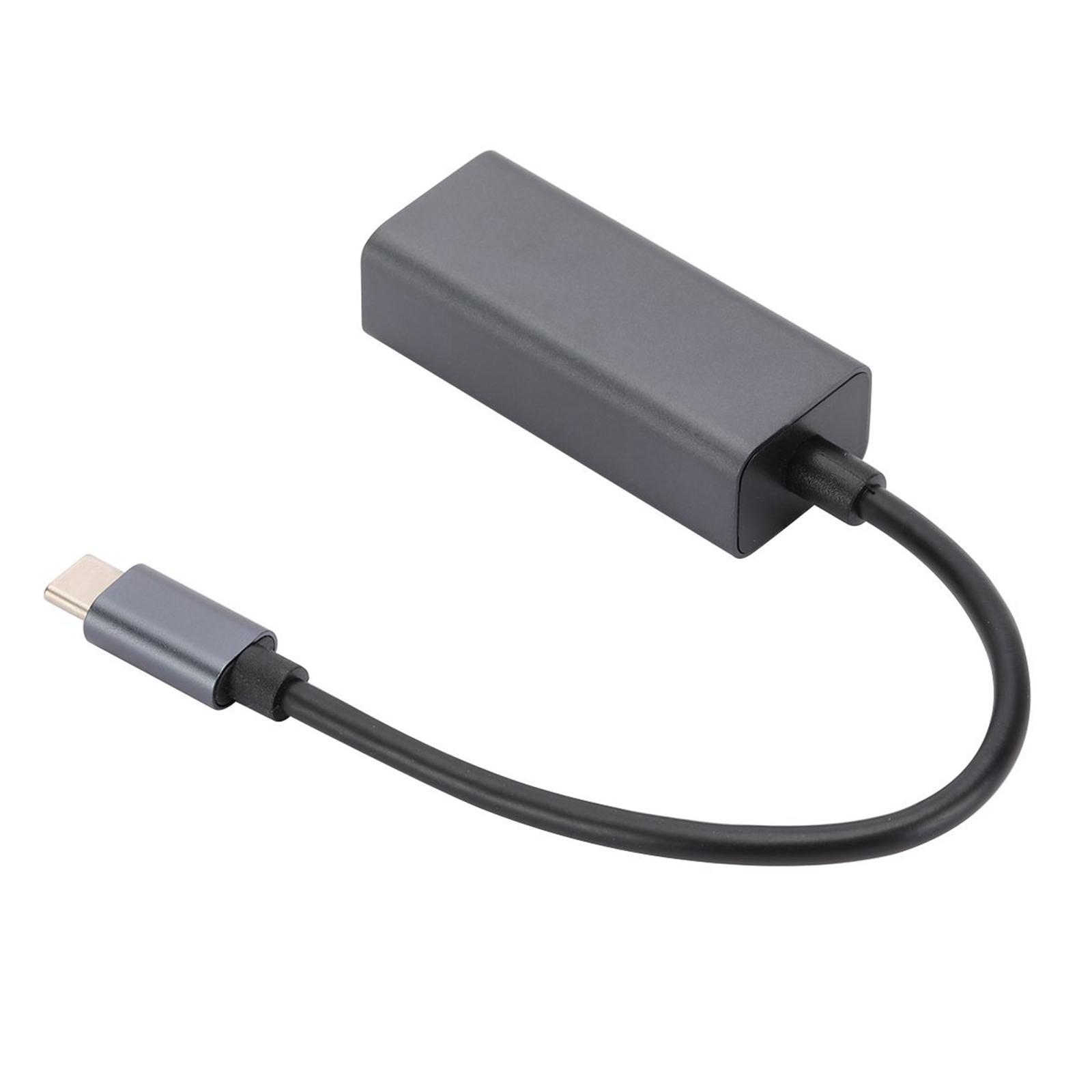 USB C to Ethernet Adapter, 10/100/1000Mbps High Speed Network Card for Notebook PC