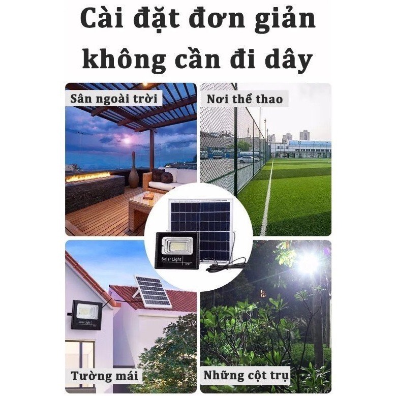 Đèn Led Năng Lượng Mặt Trời Siêu Sáng Chống Nước, Tiết Kiệm Điện Năng công suất 500W