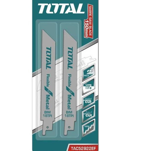 Bộ lưỡi cưa kiếm (cưa kim loại) Total TAC52922EF