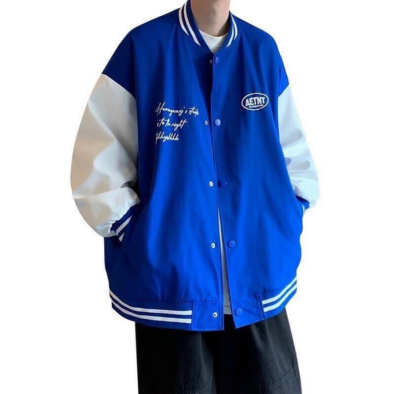 Áo khoác dù 2 lớp bomber bóng chày unisex ulzzang nam nữ