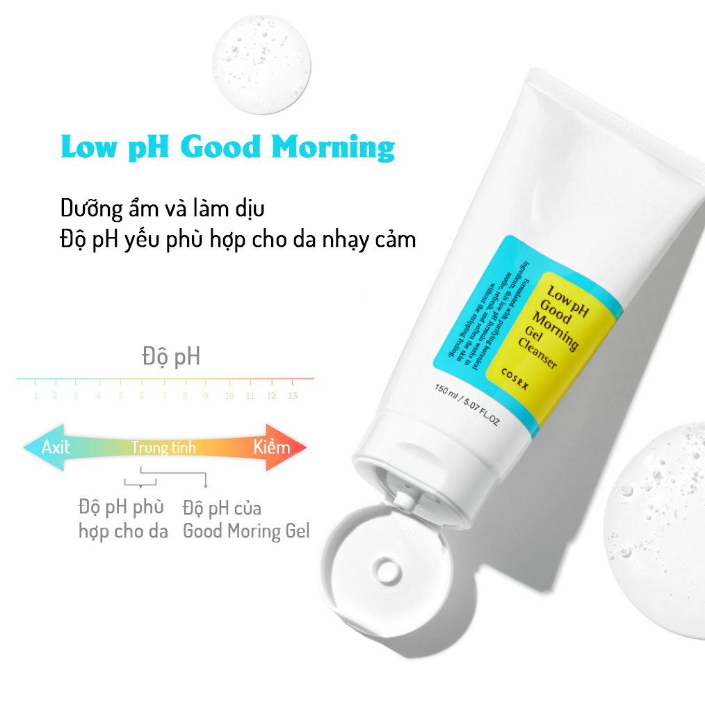 Sữa Rửa Mặt Hàn Quốc Low PH Good Morning Gel Cleanser 150ml