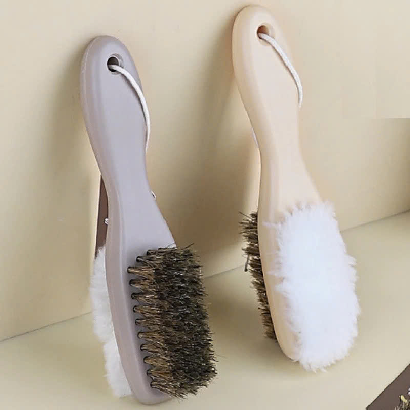 Bàn Chải Hai Mặt Đa Năng – Nhựa Cao Cấp, Lông Cứng & Sợi Bông – Chà Giày Dép, Quần Áo, Làm Sạch Hiệu Quả - HÀNG CHÍNH HÃNG MINIIN