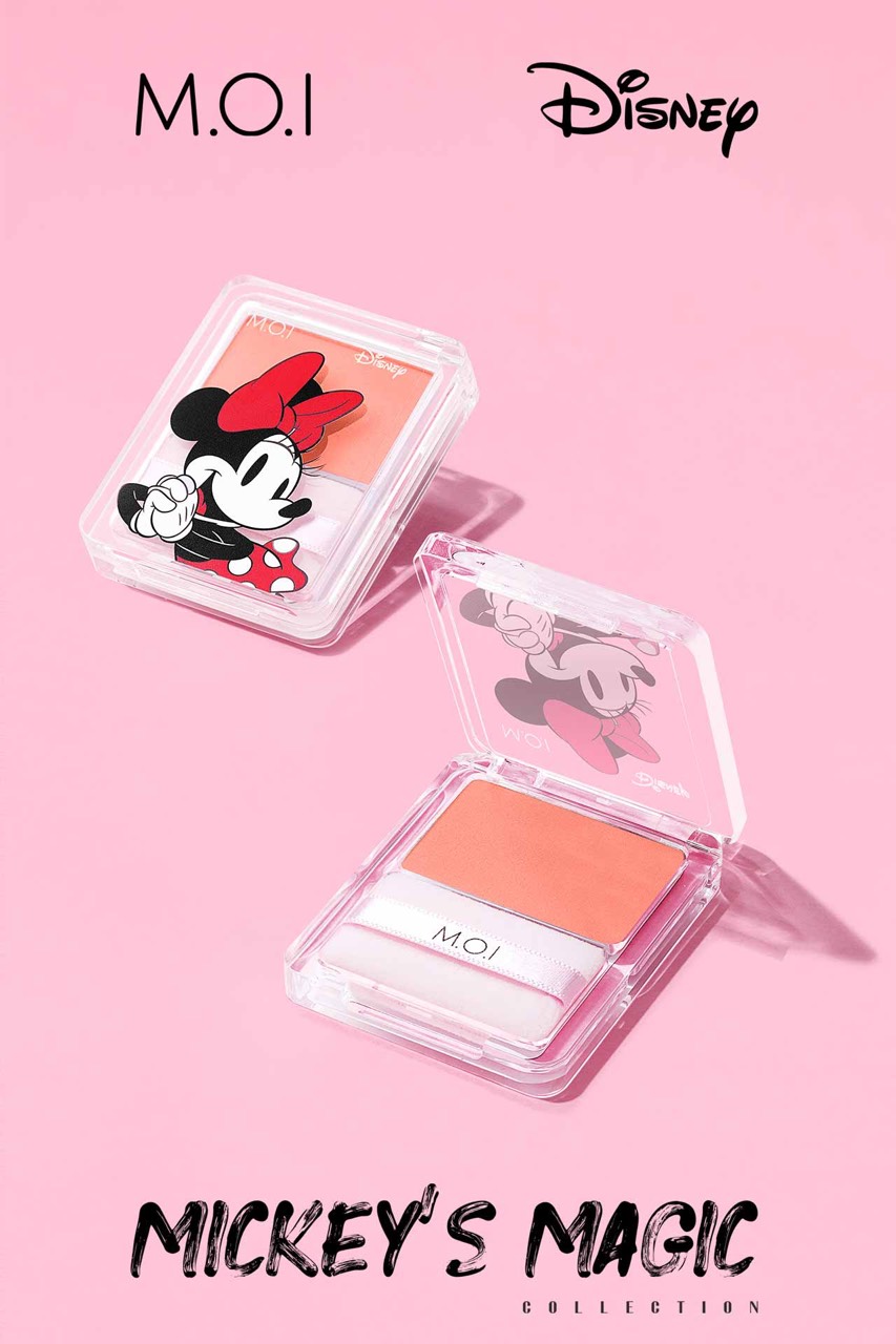 Phấn Má Hồng M.O.I Hồ Ngọc Hà Siêu Mịn Glowing Cheeks Hàn Quốc 3 Màu Siêu HOT M.O.I và Disney Hình Chuột Mickey