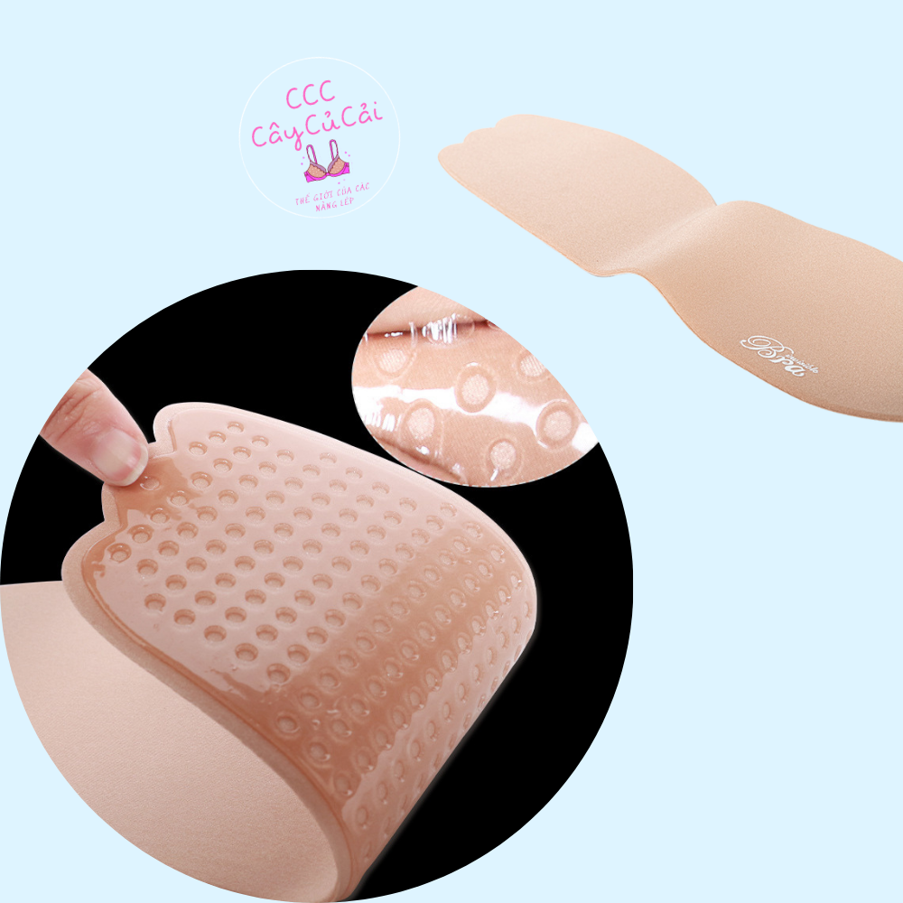 Miếng dán ngực thoáng khí, miếng dán nâng ngực tạo khe hình cánh bướm cho cô dâu mặc áo cưới cúp ngang hở lưng-CCC161