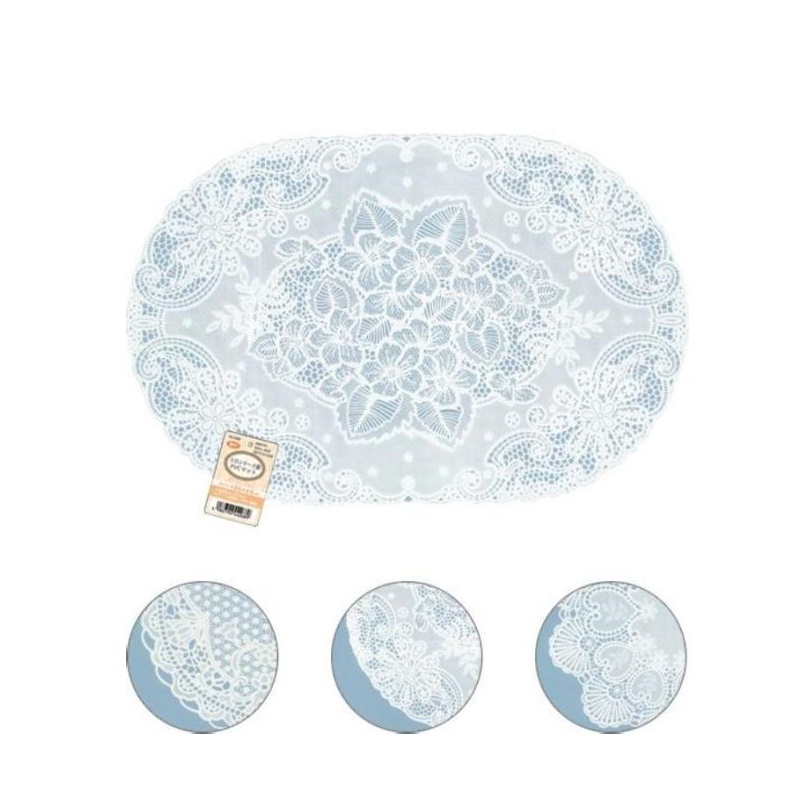 Khăn trải bàn PVC hình Oval 30x45cm - Hàng nội địa Nhật Bản nhập khẩu chính hãng