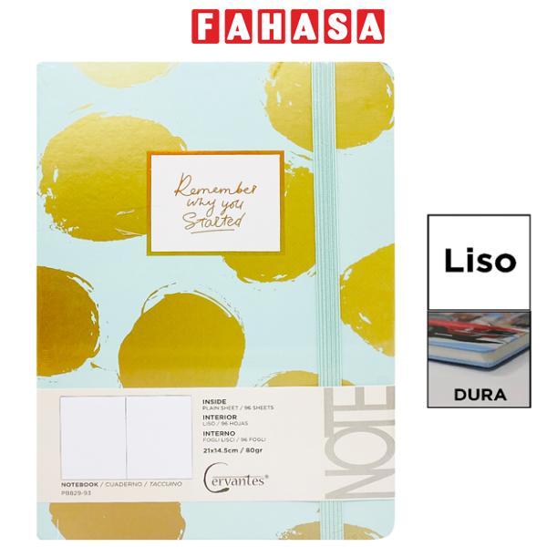 Sổ Ghi Chú Remember A5 - Giấy Trơn - 192 Trang 80gsm - Cervantes PB829-93 - Mẫu 1