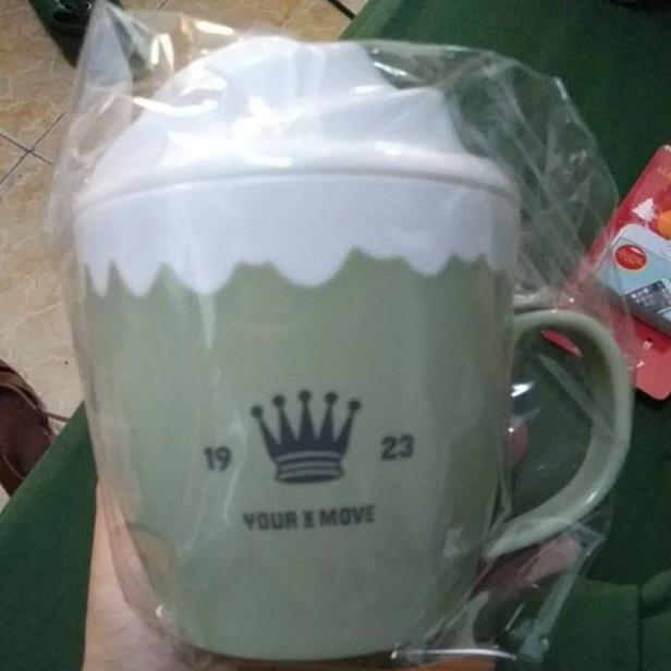 Cốc nắp nhựa hình kem cao cấp