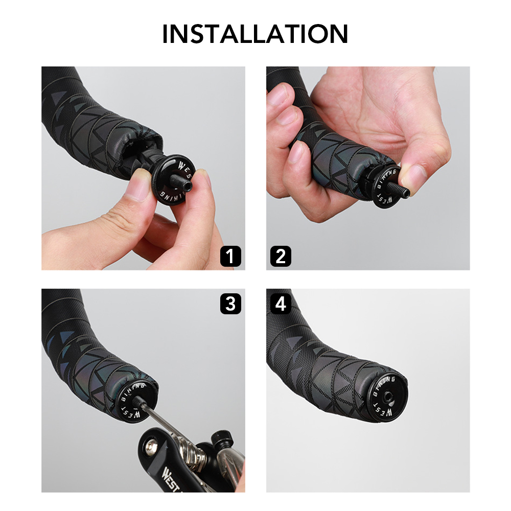 1 Cặp Dây Quấn Ghi Đông Xe Đạp EVA PU Không Trượt