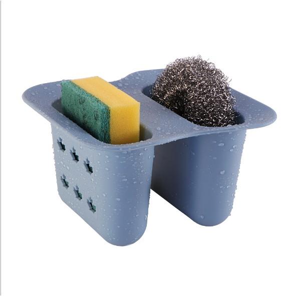 Giỏ nhựa đựng đồ treo bồn rửa chén 2 ngăn