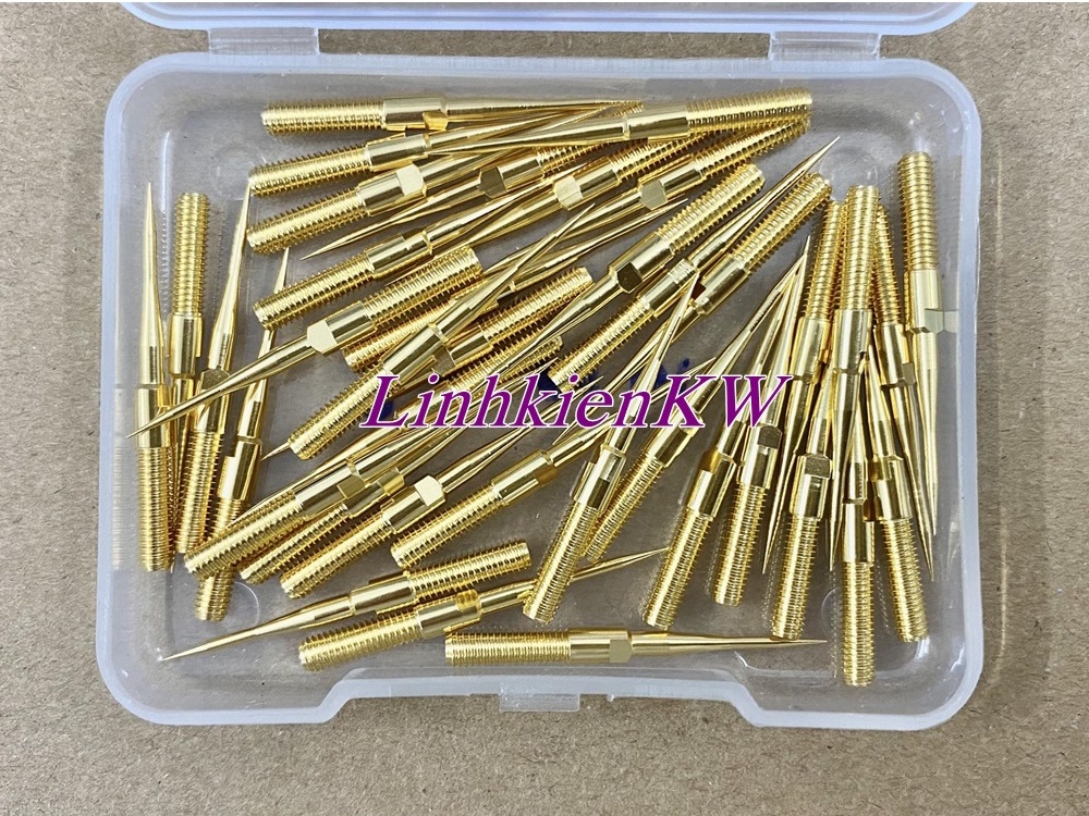 Cặp kim đo vàng siêu nhọn 3.9cm có bọc silicon chịu nhiệt