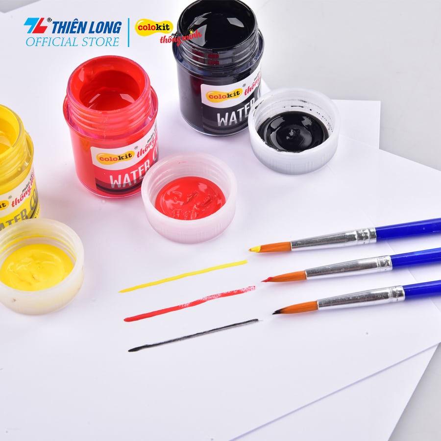 Túi 10 Cọ vẽ Tròn Thiên Long Colokit BRW-C02