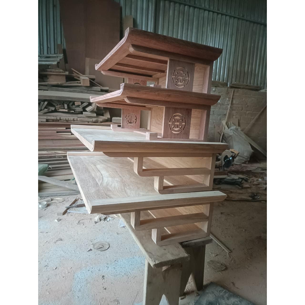 Bàn Thờ Gỗ Sồi, Bàn Thờ Treo Tường Nhỏ Gọn Phù Hợp Với Nhiều Không Gian - Tổng Kho Nội Thất Tân Thời Đại