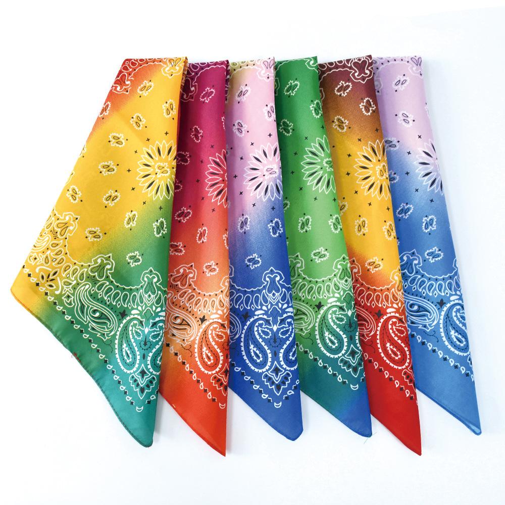 Mẫu MớiKhăn Bandana Paisley - Bandana Paisley Cao Cấp Chất Mềm - BDN40 tím - vàng