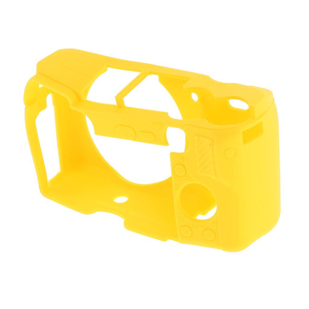 Silicone Camera Case Full Body Protective Cover for Sony A6300 Black