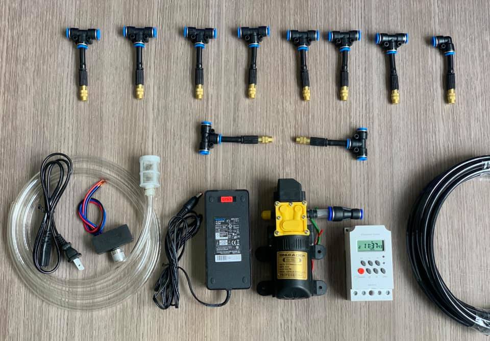Bộ Phun Sương Tưới Lan Có Hẹn Giờ Tự Động