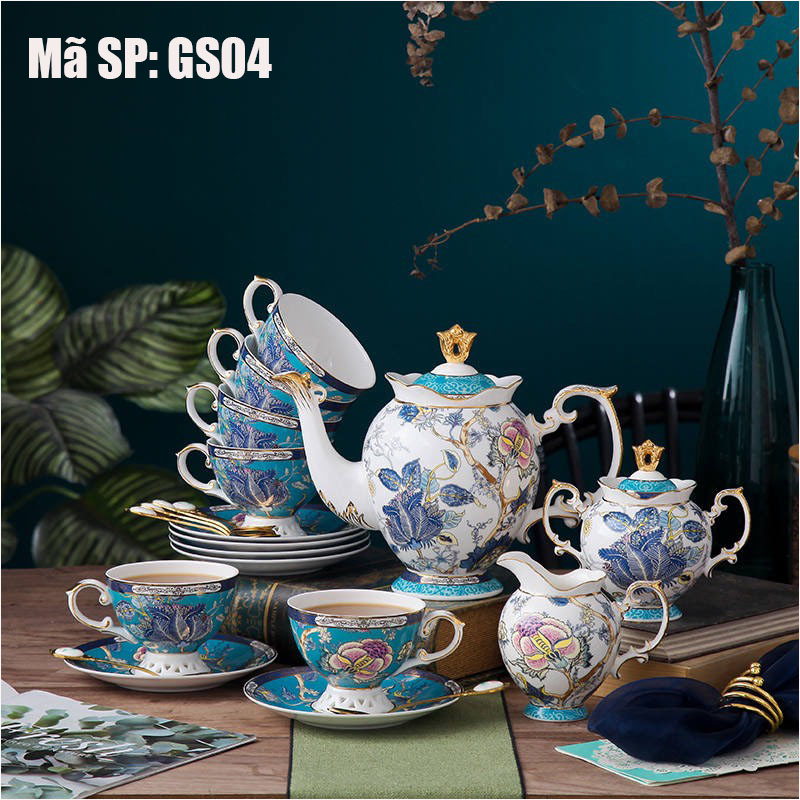 Tách trà sứ xương cao cấp Giang Tây - Tách trà phong cách châu Âu sang trọng GS04