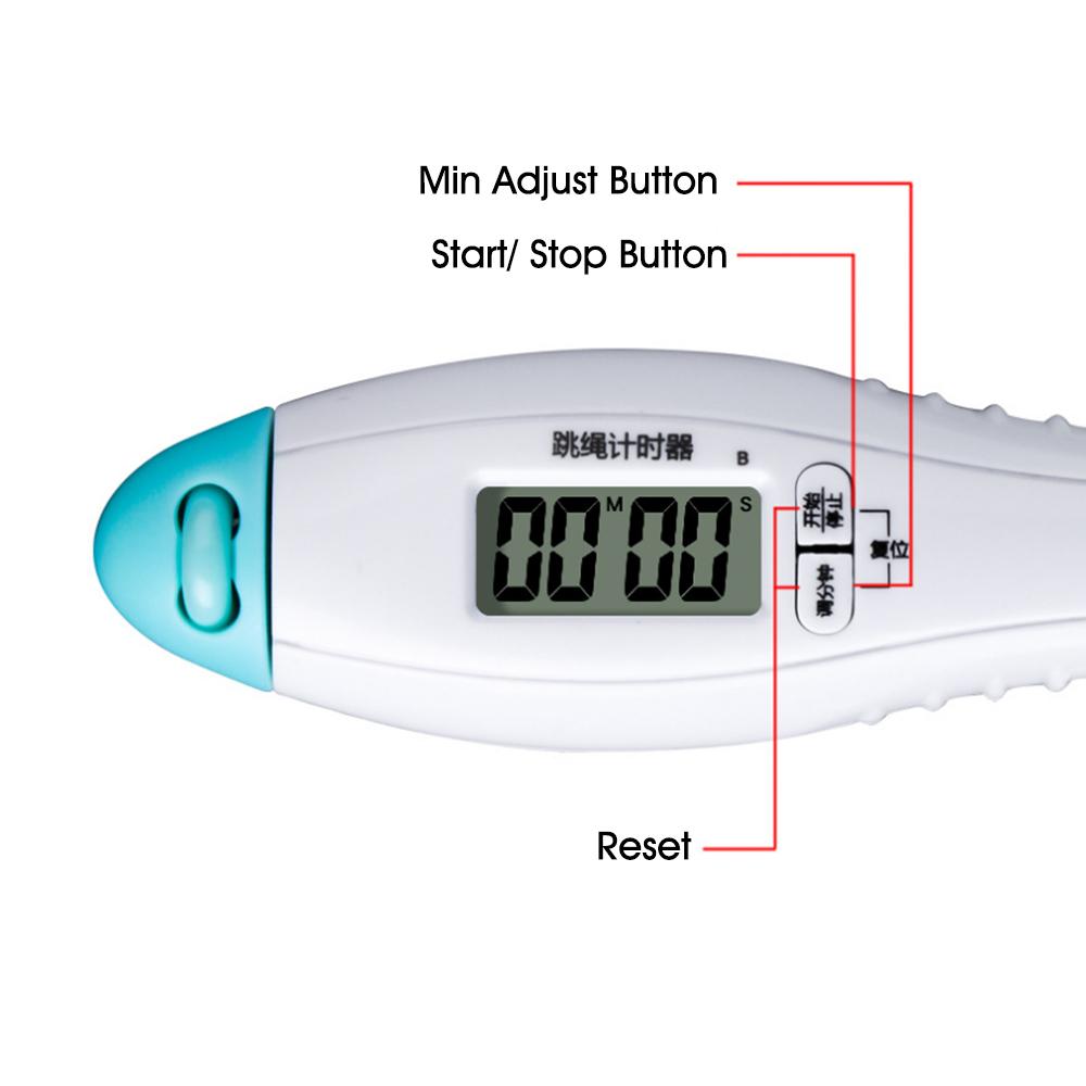 Jump Skipping Rope Cable Adjustable Digital Display Counting Calorie Jump Rope Fitness Exercise Training Gym Sports for