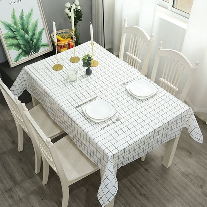Khăn Trải Bàn Chống Thấm Nước Họa Tiết Độc Đáo, Tấm Lót Decor Bàn Ăn Kẻ Caro Nhiều Kích Thước Chính Hãng TOKDODO