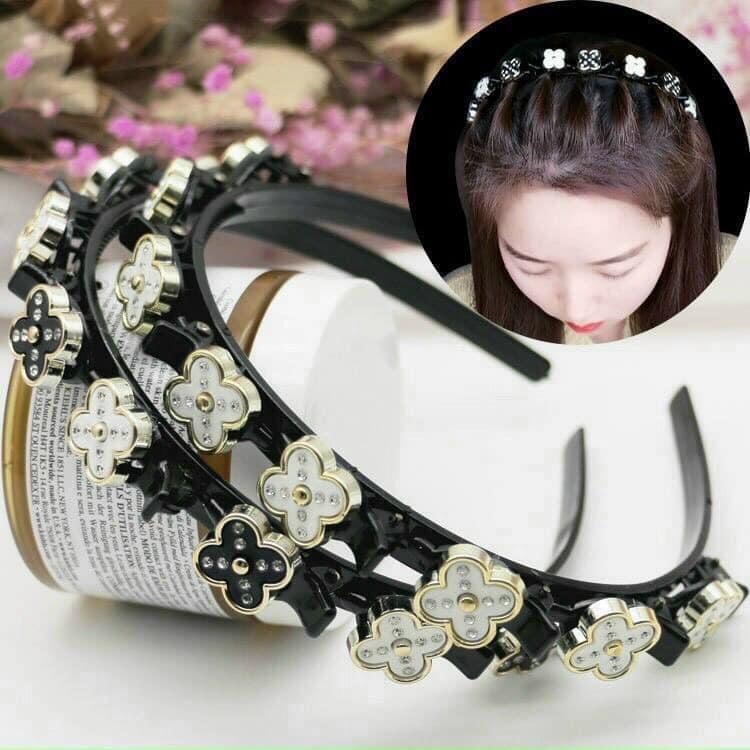 Bờm kẹp đính đá tạo độ phồng cho tóc