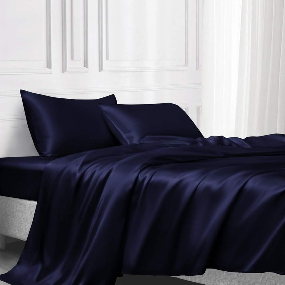 Trọn bộ chăn ga phi lụa Thái Tuấn loại 1 cực kì sang chảnh, đẹp, mịn, mát - NEMTOTBEDDING