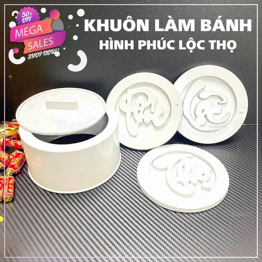 Khuôn xôi phúc lộc thọ, khuôn xôi 12x7cm nhựa mẫu mới