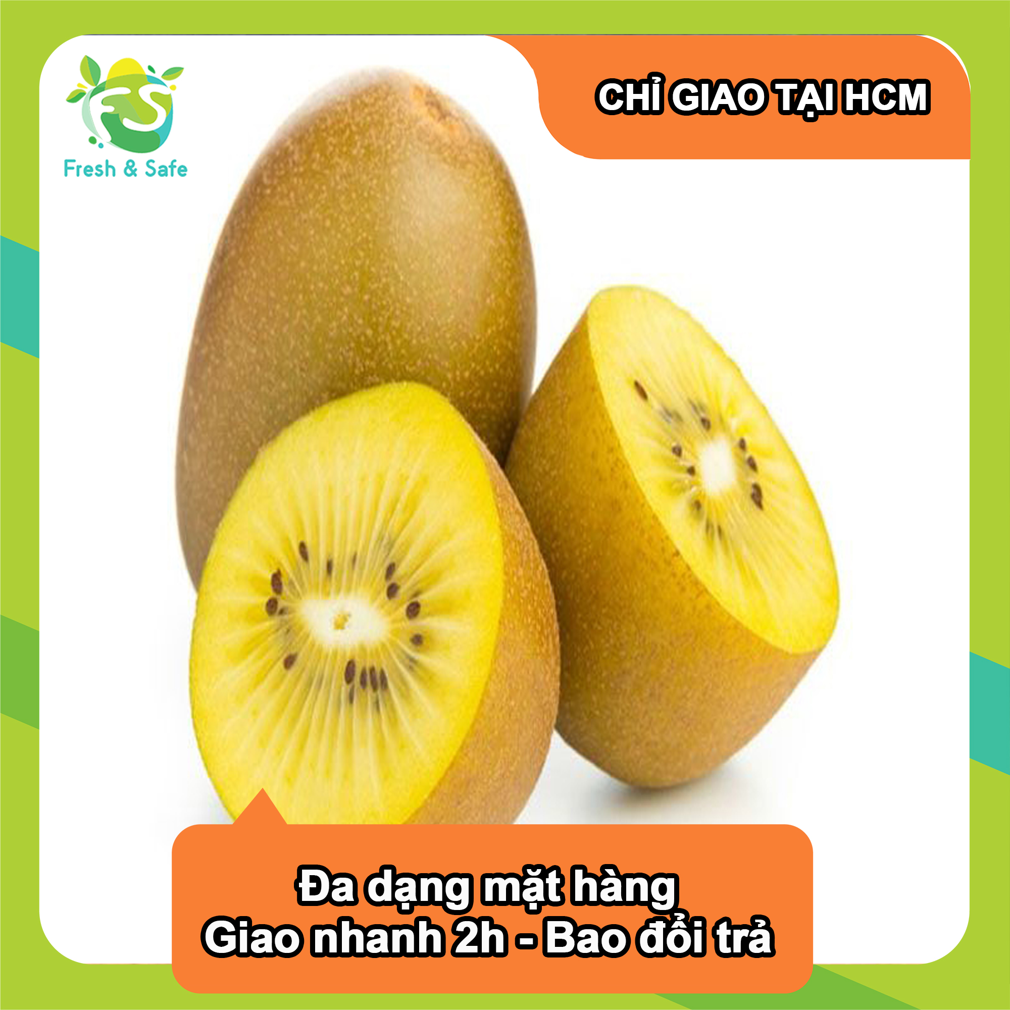 [Chỉ Giao HCM] - Kiwi vàng New Zealand - 4 trái 600gr