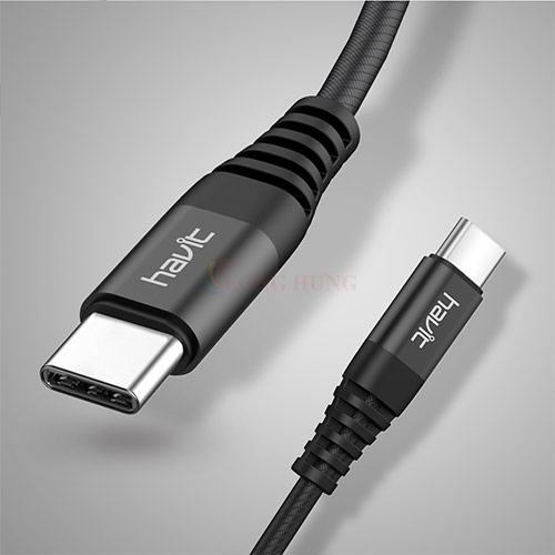 Cáp USB Type-C to USB Type-C Havit 1.2m CB6010 - Hàng chính hãng