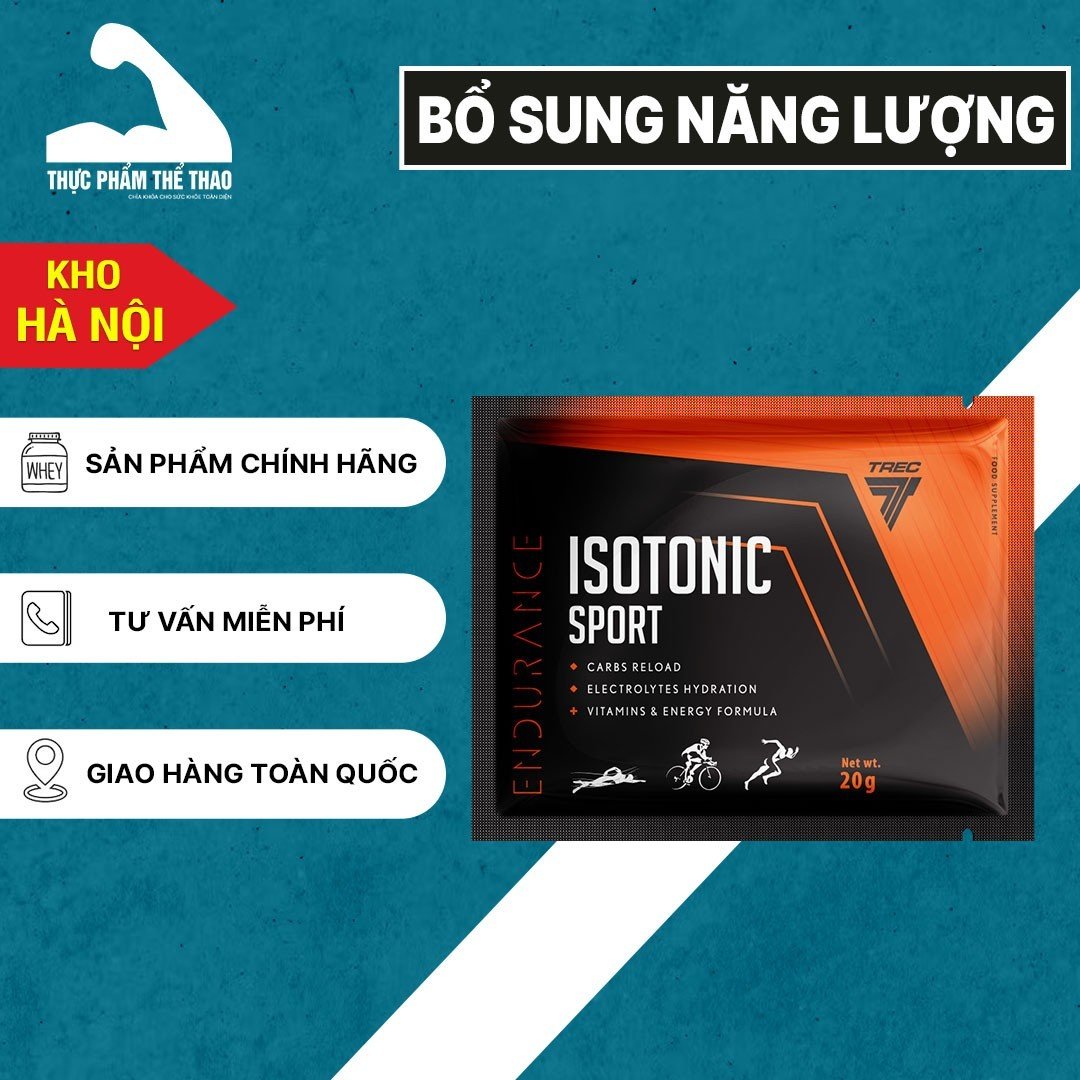 TREC ISOTONIC SPORT (Nhiều Vị) - Thực Phẩm Bổ Sung Năng Lượng, Điện Giải - Hàng Chính Hãng TREC