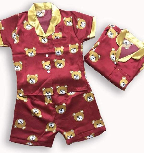 Combo 9 bộ Pijama lụa cho bé trai , bé gái