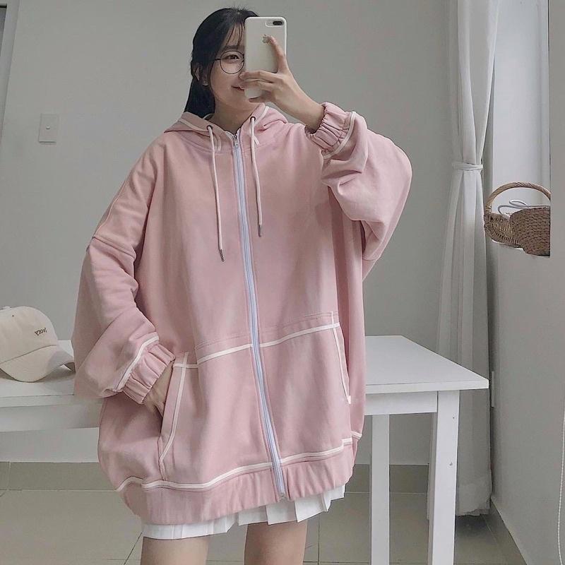 Áo Khoác JENNIE Nỉ Chân Cua Form Rộng Nam Nữ Unisex