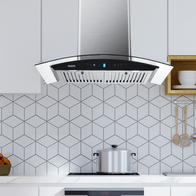 Máy Hút Mùi Áp Tường Ecalite EH-GT700T - Công Suất Hút Mạnh 750 m3/h - Điều Khiển Cảm Ứng - Hàng Chính hãng