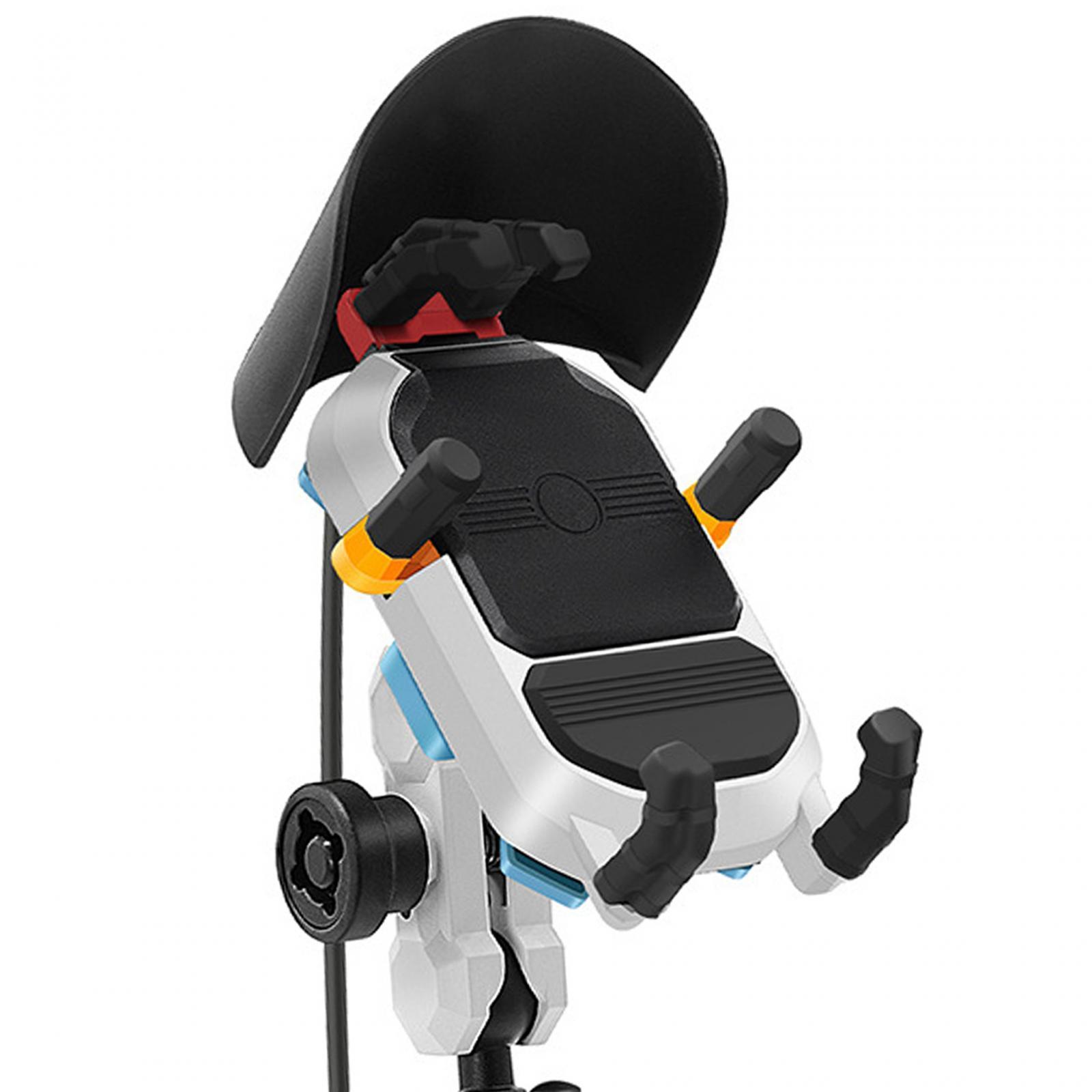 Motorcycle Phone Mount 15W Universal Handlebar Holder for Electric Bike