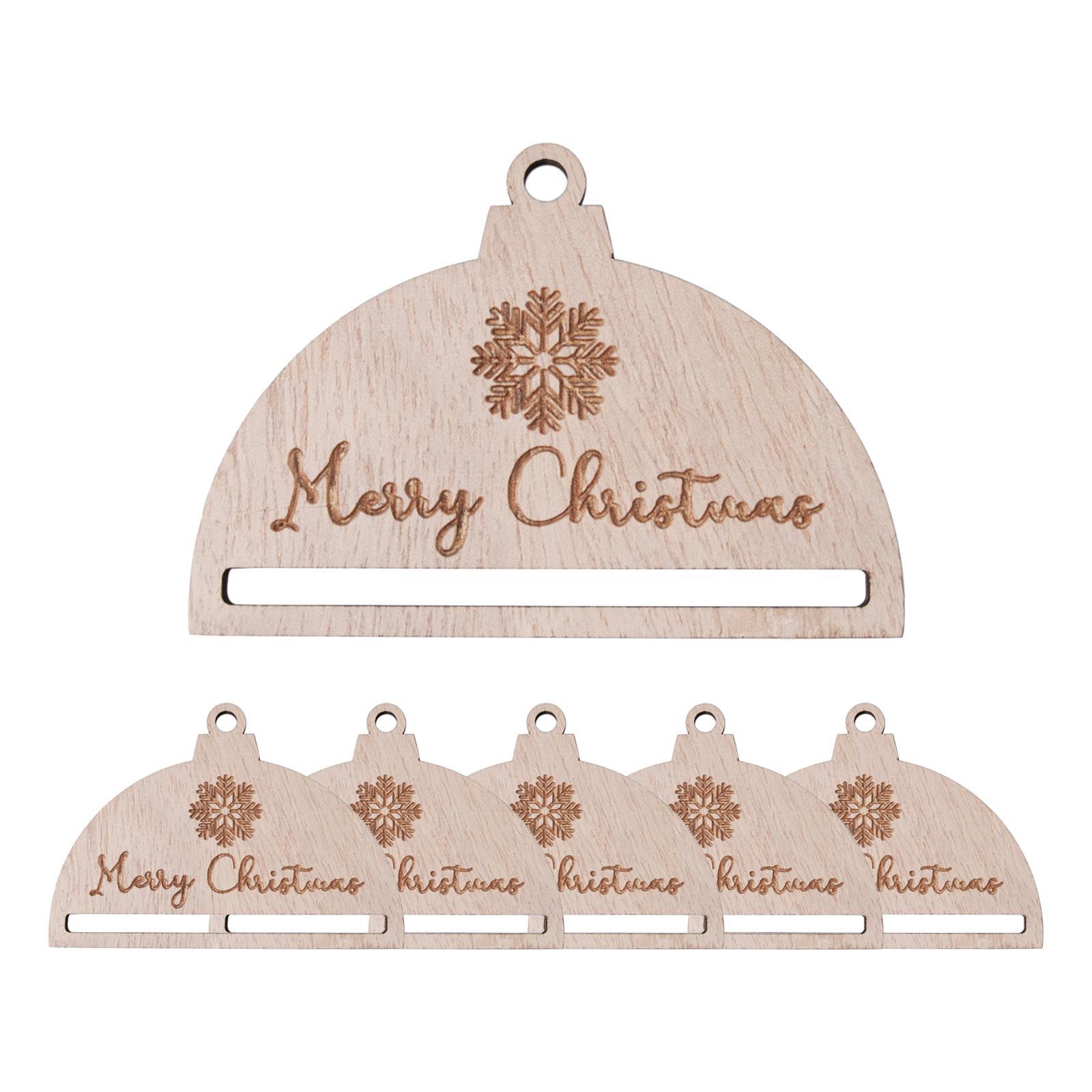 6 Pieces Macrame Pieces Crafts Christmas Ornament Christmas Tree Decorations