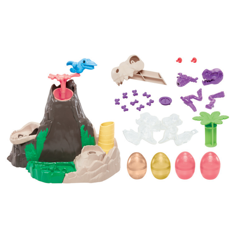 Đồ Chơi PLAYDOH Khám Phá Núi Lửa Nham Thạch Cùng Khủng Long T-Rex F1500