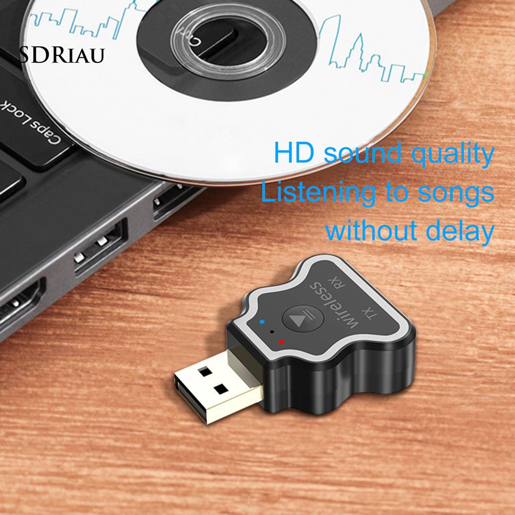 *QXDZ* M10 Bluetooth Transmitter Ambient Light 3.5mm Metal 20m Signal USB Bluetooth Adapter for Computer
