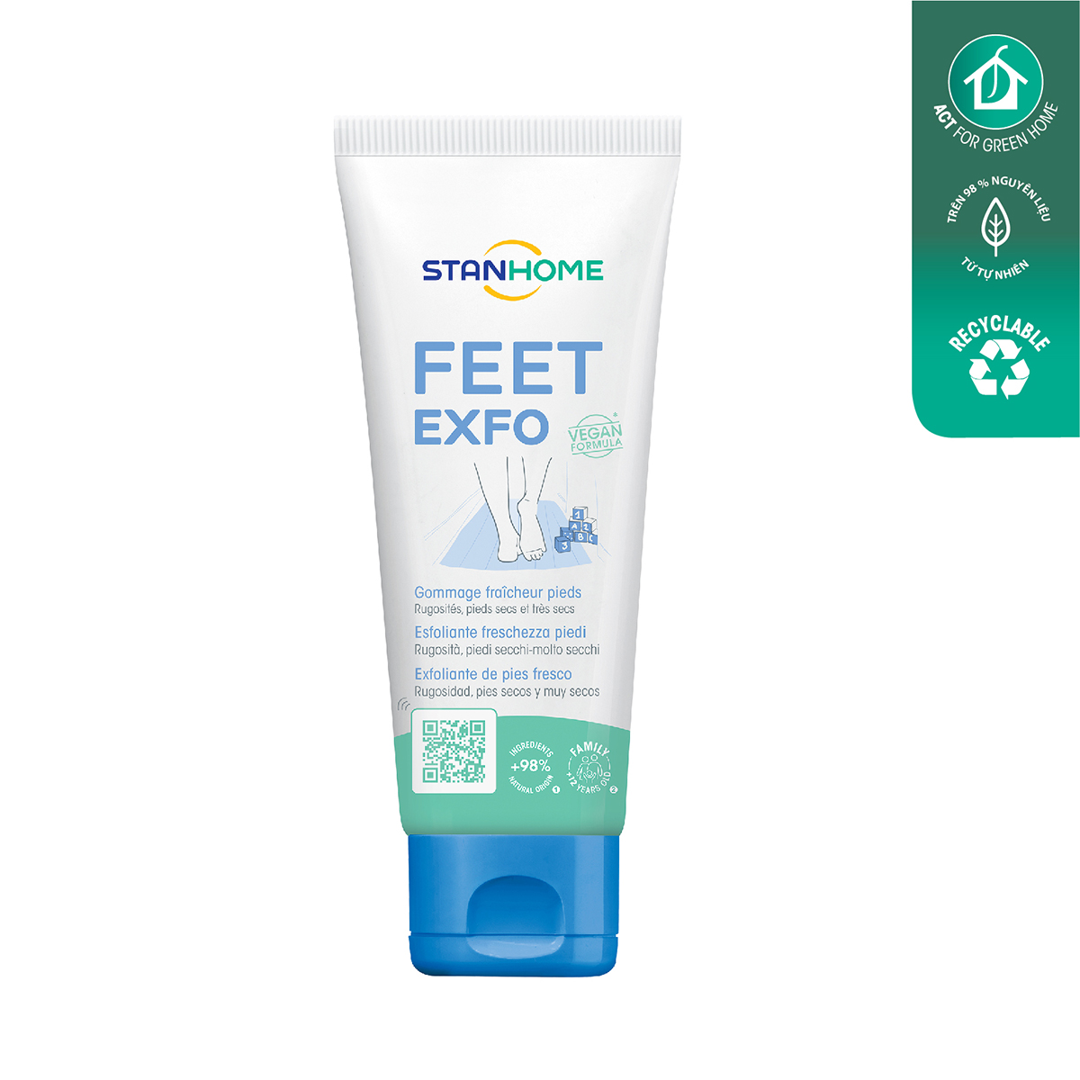 Kem dưỡng ẩm làm mềm, mịn cho da chân Stanhome Feet Repair 75ml/tuýp