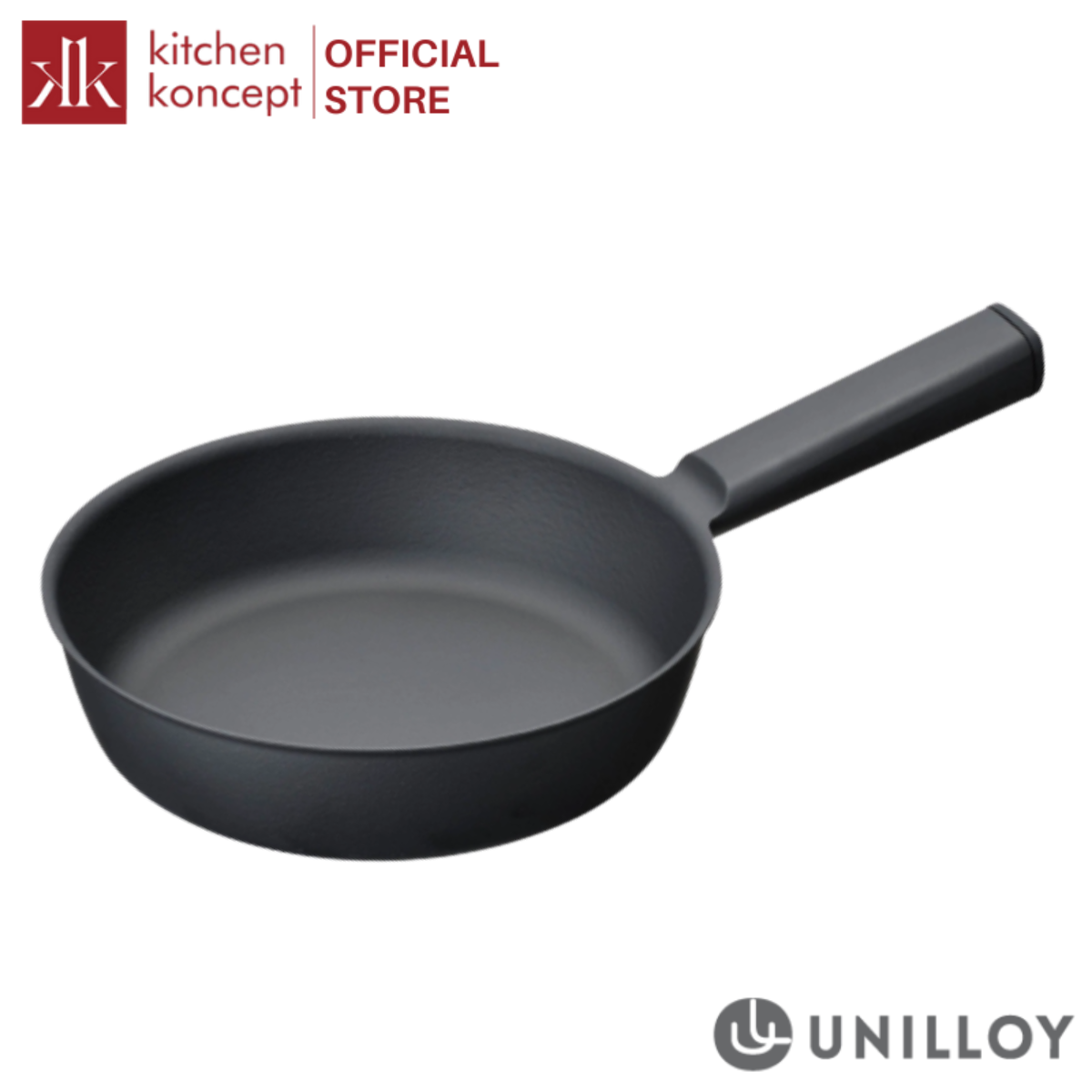 Unilloy - Chảo gang màu đen - 26cm