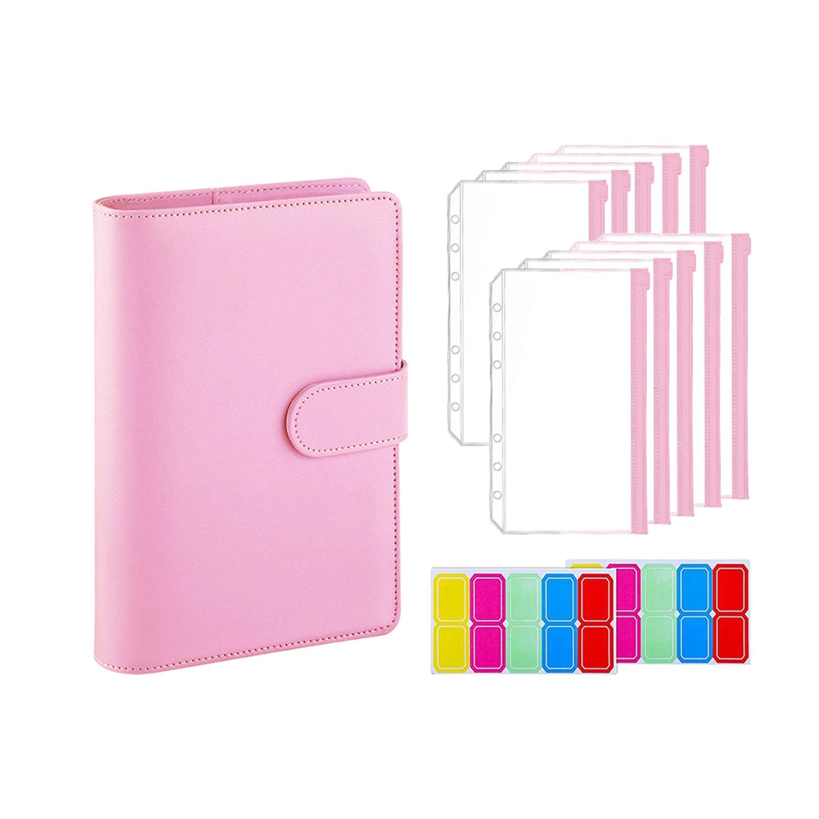 Bill Notebook Financial Organizer Personal Expense Clear Binder Envelopes Portable Finance