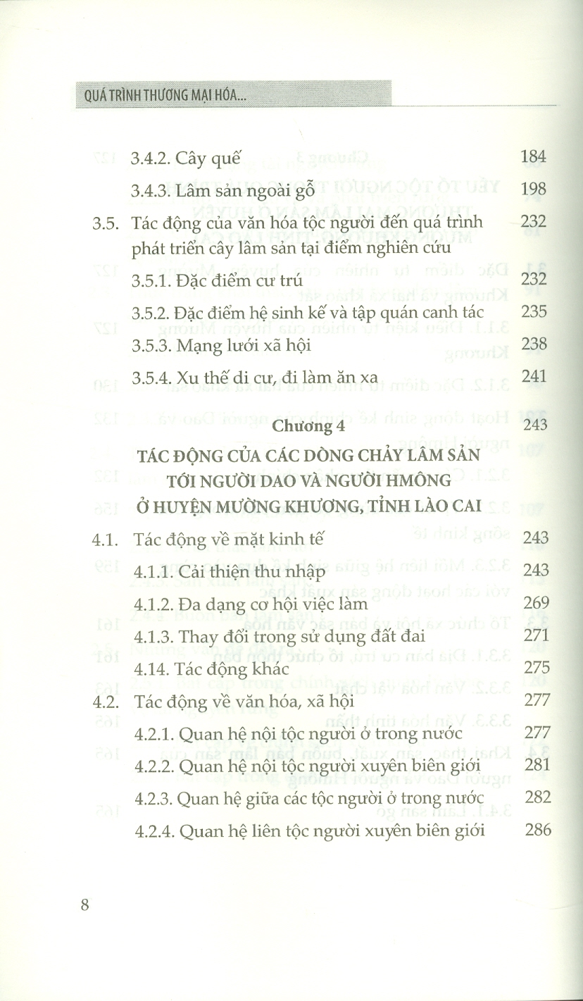 Quá Trình Thương Mại Hóa Lâm Sản Ở Vùng Biên Giới Việt Nam - Trung Quốc (Sách chuyên khảo) - Viện Hàn lâm Khoa học Xã hội Việt Nam - Viện Dân tộc học - Nguyễn Công Thảo chủ biên
