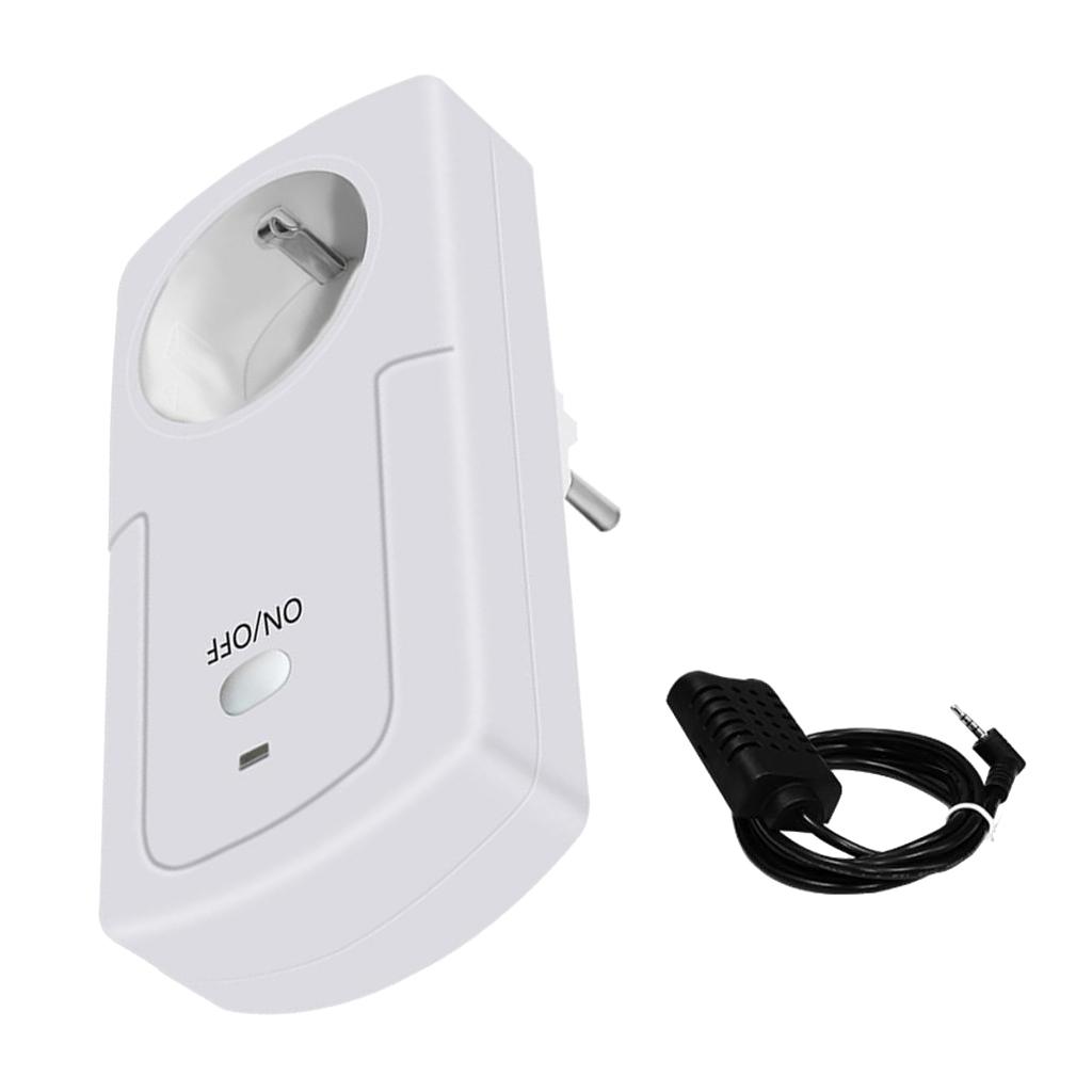 WIFI Nhiệt Độ Độ Ẩm ỨNG DỤNG Điều Khiển từ xa Thời Gian Ổ Cắm Phích Cắm CHÂU ÂU