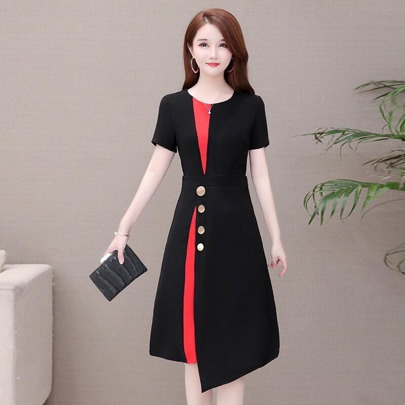 (S M L XL) ĐẦM XÒE NỮ ĐẮP NGỰC XẾP LI